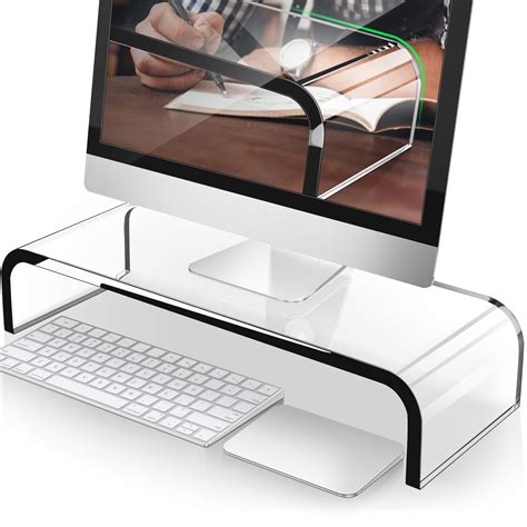 Clear Plastic Monitor Stand