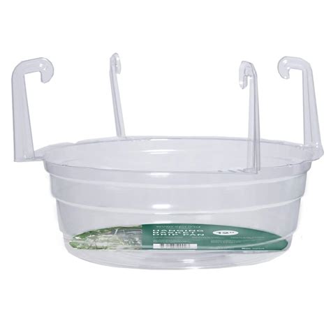 clear plastic saucer for hanging plants