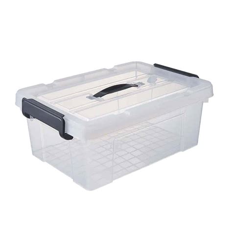 Clear Plastic Storage Box With Handle