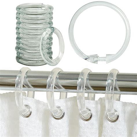 Clear Shower Curtain Hooks
