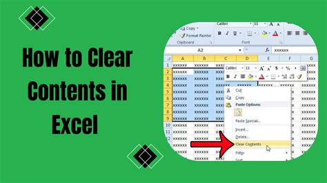 Clear The Contents By Pressing Delete Key From A Keyboard Will Clear In Excel