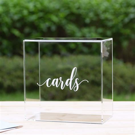 27+ Clear Wedding Card Box