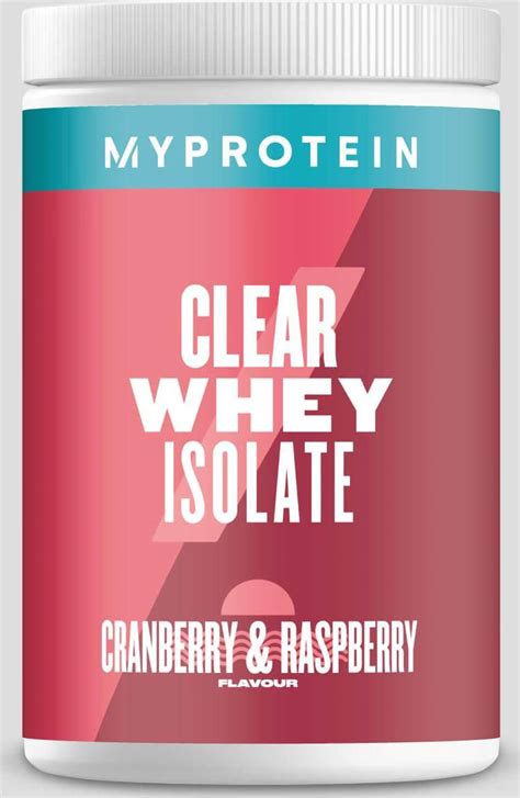 clear whey isolate protein cranberry and raspberry