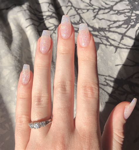 Clear White Sns Nails
