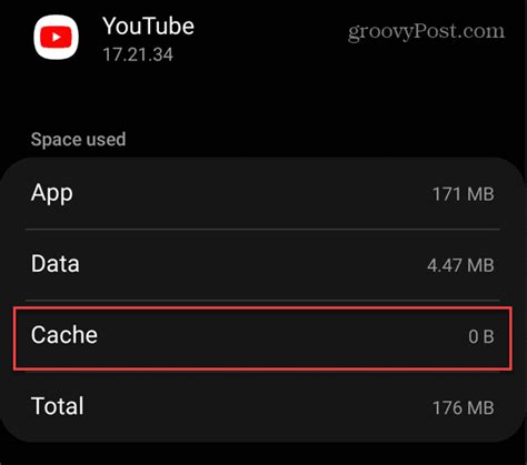 Clear Youtube Cache Android