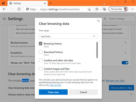 Clear Browser Cache