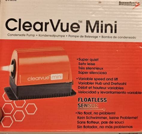 DiversiTech ClearVue Mini Ductless Condensate Pump New In Box eBay