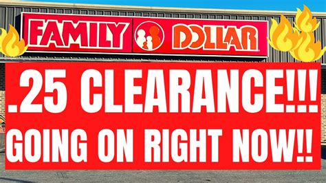 clearance family dollar