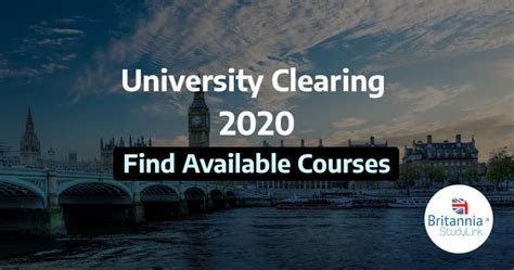 clearing courses 2020