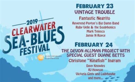 This Weekend is Florida’s Clearwater SeaBlues Festival Blues
