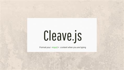 Cleave Js Number Only