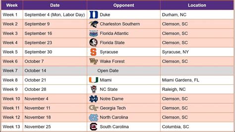 clemson academiccalendar