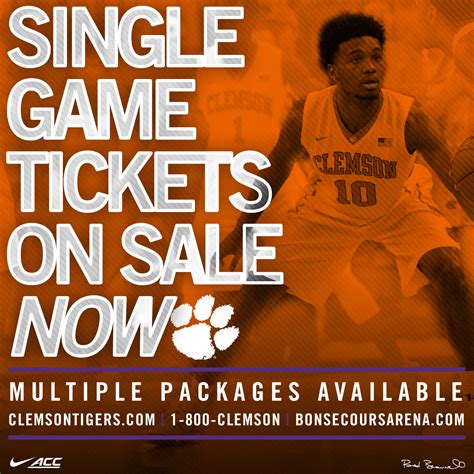 clemson basketball single game tickets