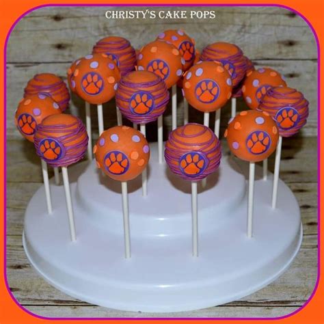 Clemson Cake Pops