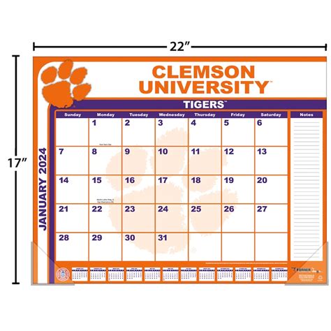 Clemson Calendar Fall 2024