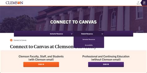Clemson Canvas Guide