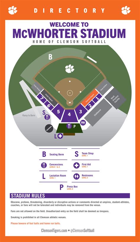 Clemson Softball Stadium Seating Chart