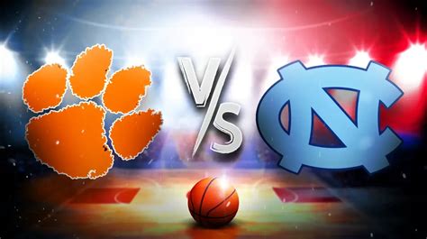 clemson vs unc basketball game