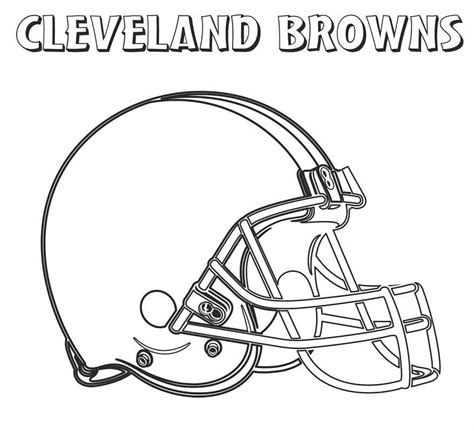 cleveland browns helmet to color