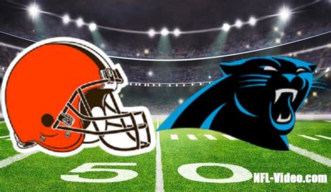 cleveland browns vs carolina panthers 2022