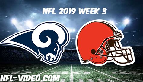 cleveland browns vs la rams game on tv today