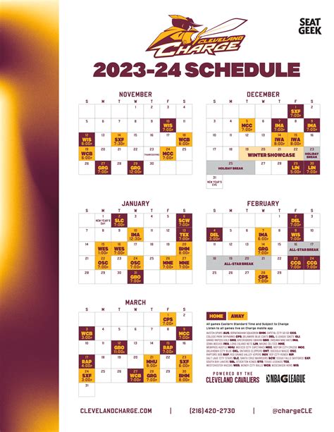 cleveland cavaliers home schedule 2023-24