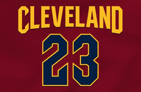 cleveland cavaliers number font