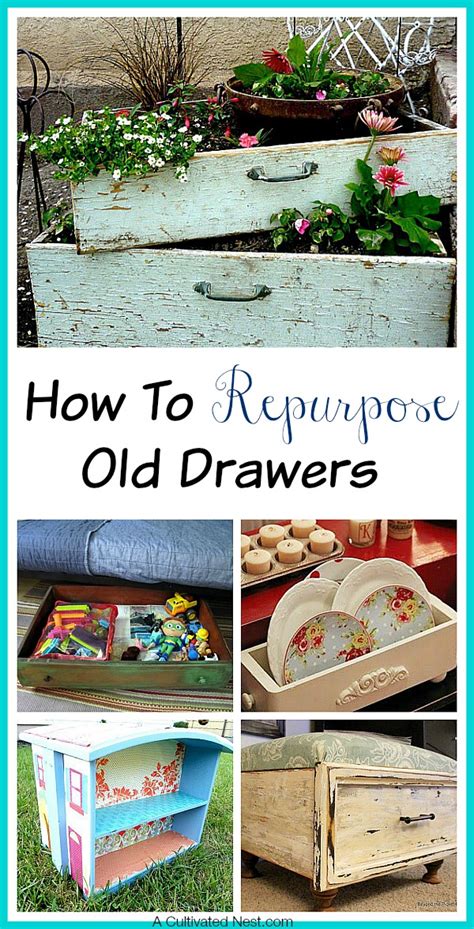 How to Repurpose Old Drawers Furniture diy, Recycled furniture, Old
