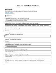 Click And Clone Mimi Answer Key