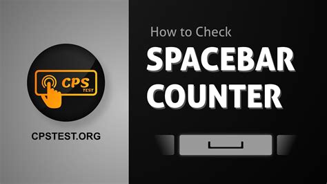 click counter spacebar