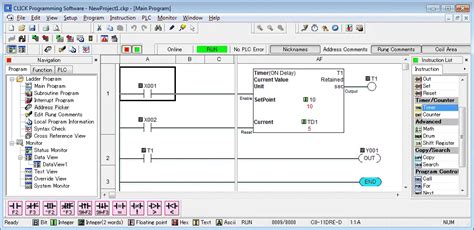 click plc programming timer