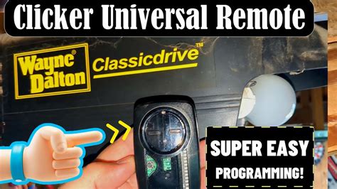 How to program a Chamberlain Clicker Universal Remote Control