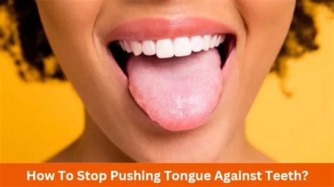 clicking tongue against teeth