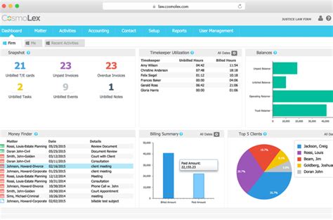 Modern client management software for law firms