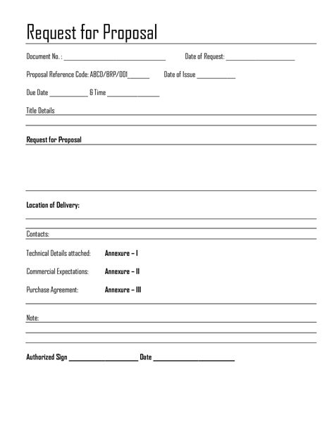 client proposal request form template