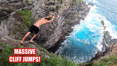 cliff jumping adventure