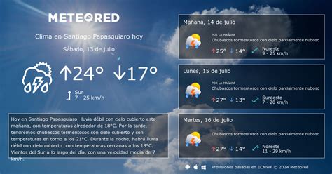 clima en santiago papasquiaro