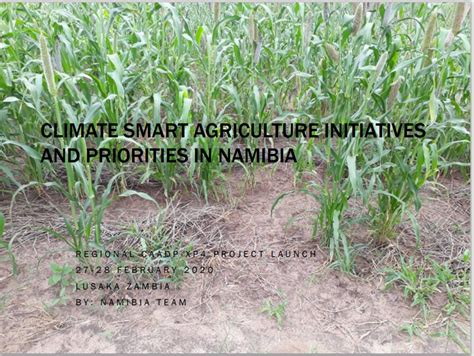 climate smart agriculture in namibia