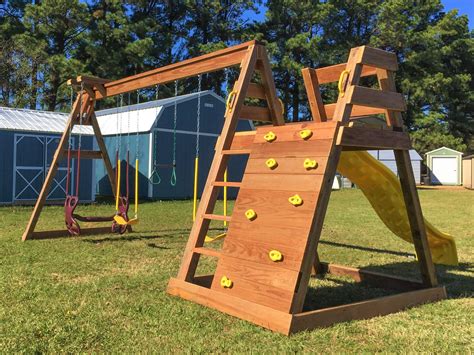 Climbing Rockwall Swing Set