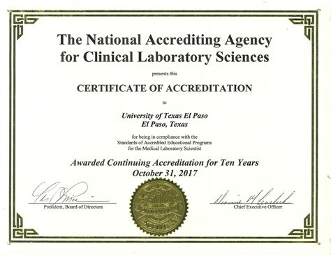 clinical lab science certificate program