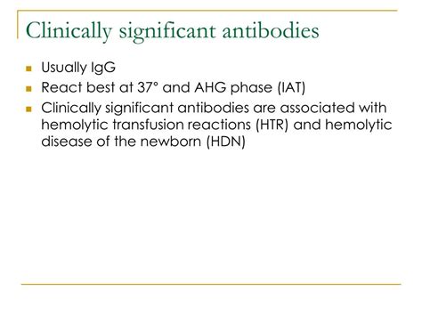 clinically significant antibodies blood bank