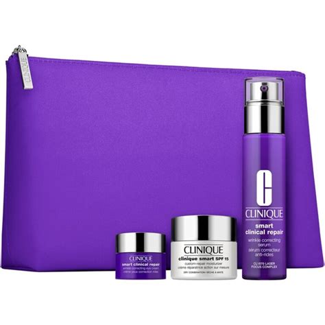 Clinique Smart & Smooth 4pc Moisturizers & Repair Serum Gift Set NEW