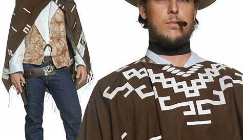 Wandering Gunman Costume Mens Cowboy Clint Eastwood Fancy