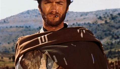 Clint Eastwood Movie Scene in Cowboy Hat with Black Scarf