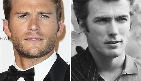 IDENTICAL! A young Clint Eastwood pictured side by side