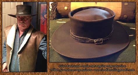 clint eastwood leather hat