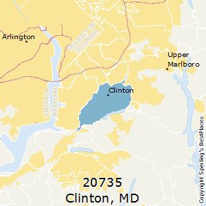 Clinton Md Zip Code Map