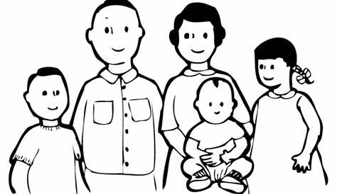 Download High Quality black and white clipart family Transparent PNG