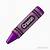 clip art purple crayon