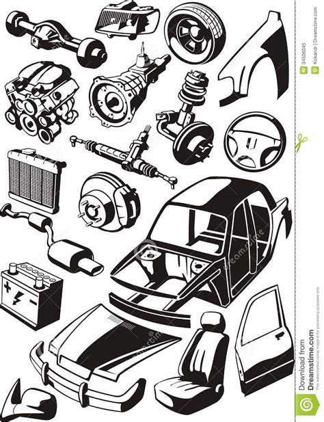 clip art car parts